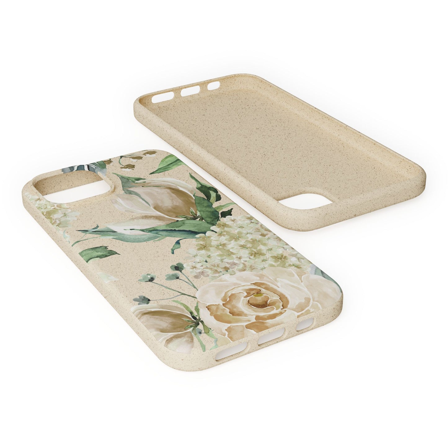 Splash of Rosé: Whimsical Watercolor Roses Bouquet Eco-Friendly Biodegradable Phone Case