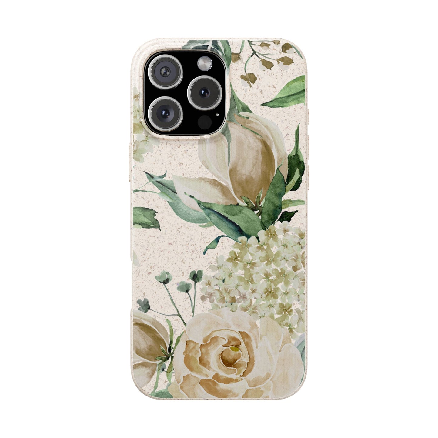 Splash of Rosé: Whimsical Watercolor Roses Bouquet Eco-Friendly Biodegradable Phone Case