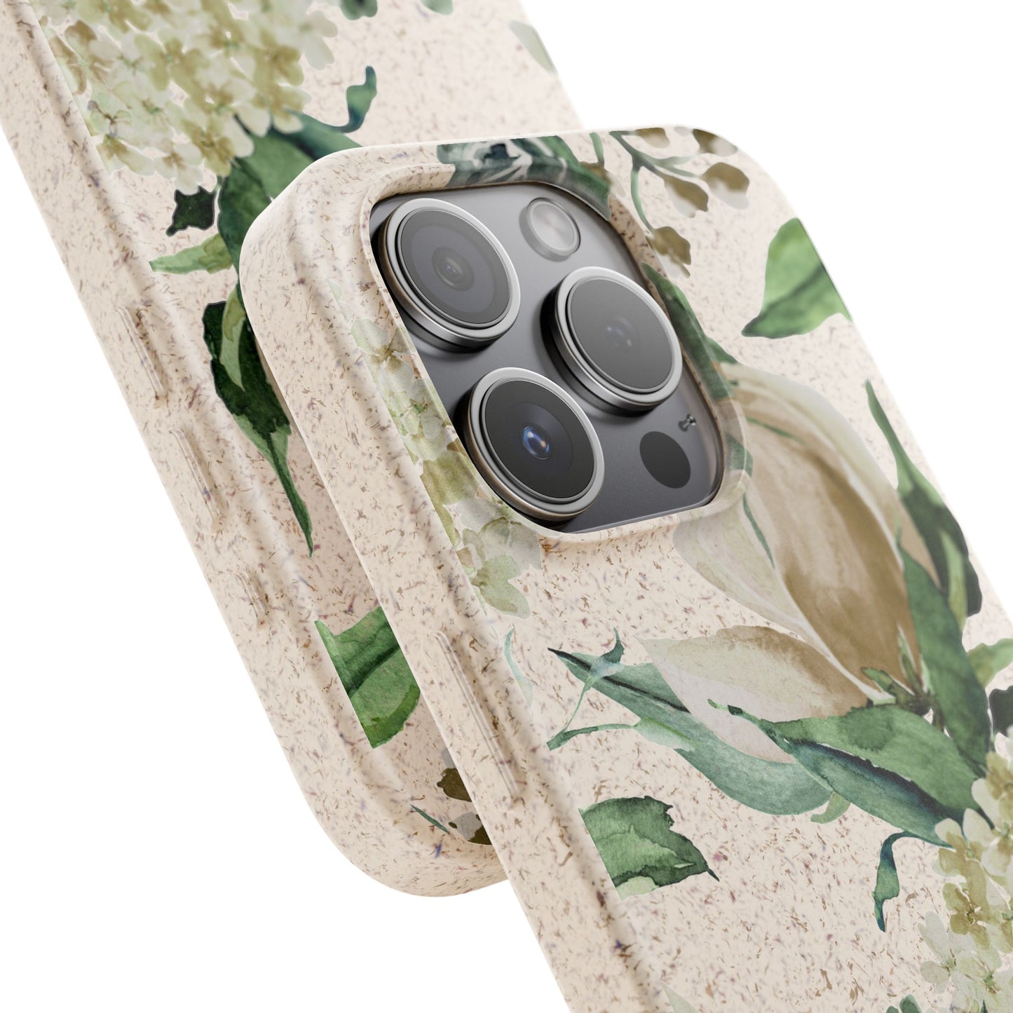 Splash of Rosé: Whimsical Watercolor Roses Bouquet Eco-Friendly Biodegradable Phone Case