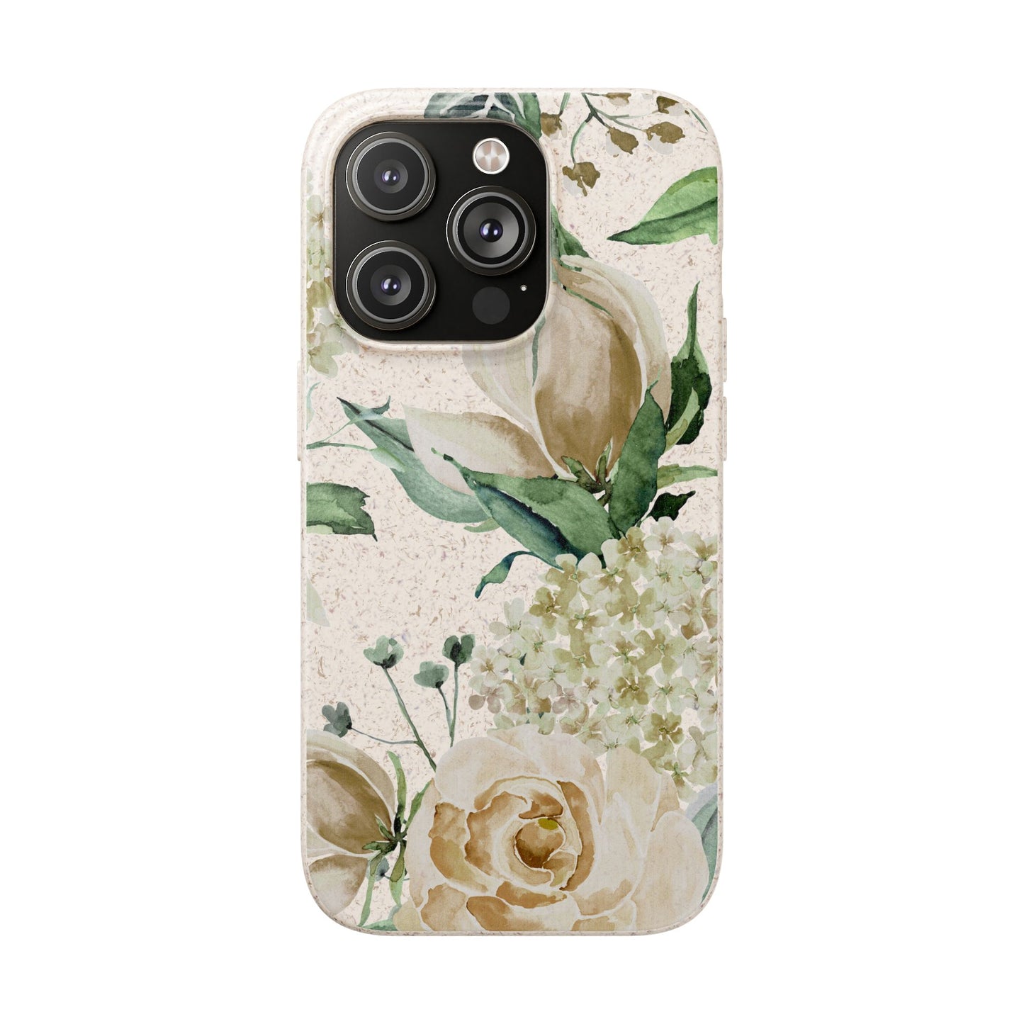 Splash of Rosé: Whimsical Watercolor Roses Bouquet Eco-Friendly Biodegradable Phone Case