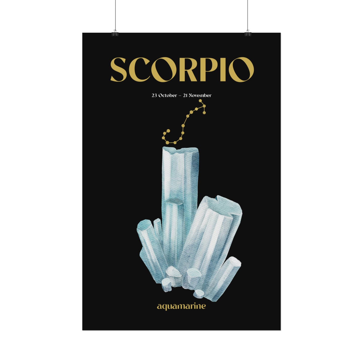 Scorpio Birthstone Poster