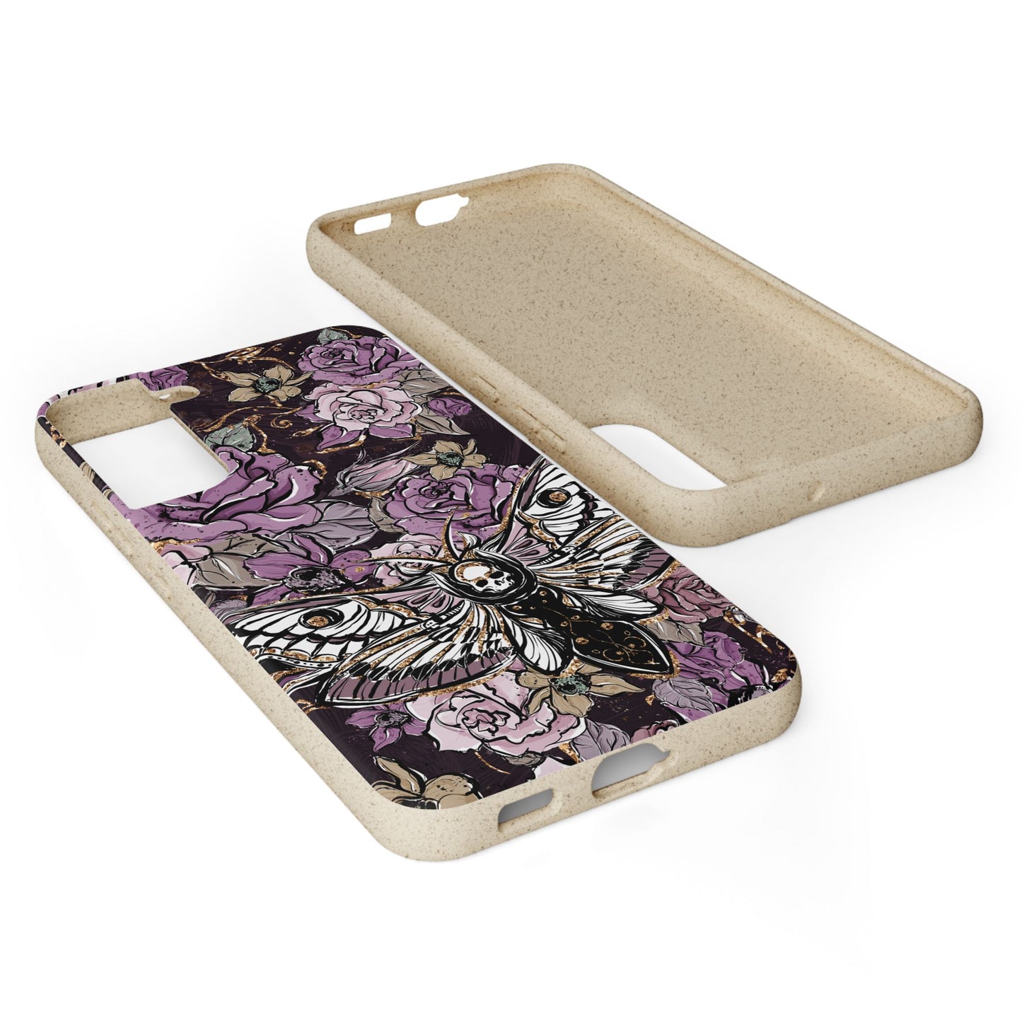 Gilded Shadows: Elegance in the Macabre Dusk's Embrace Eco-Friendly Biodegradable Phone Case