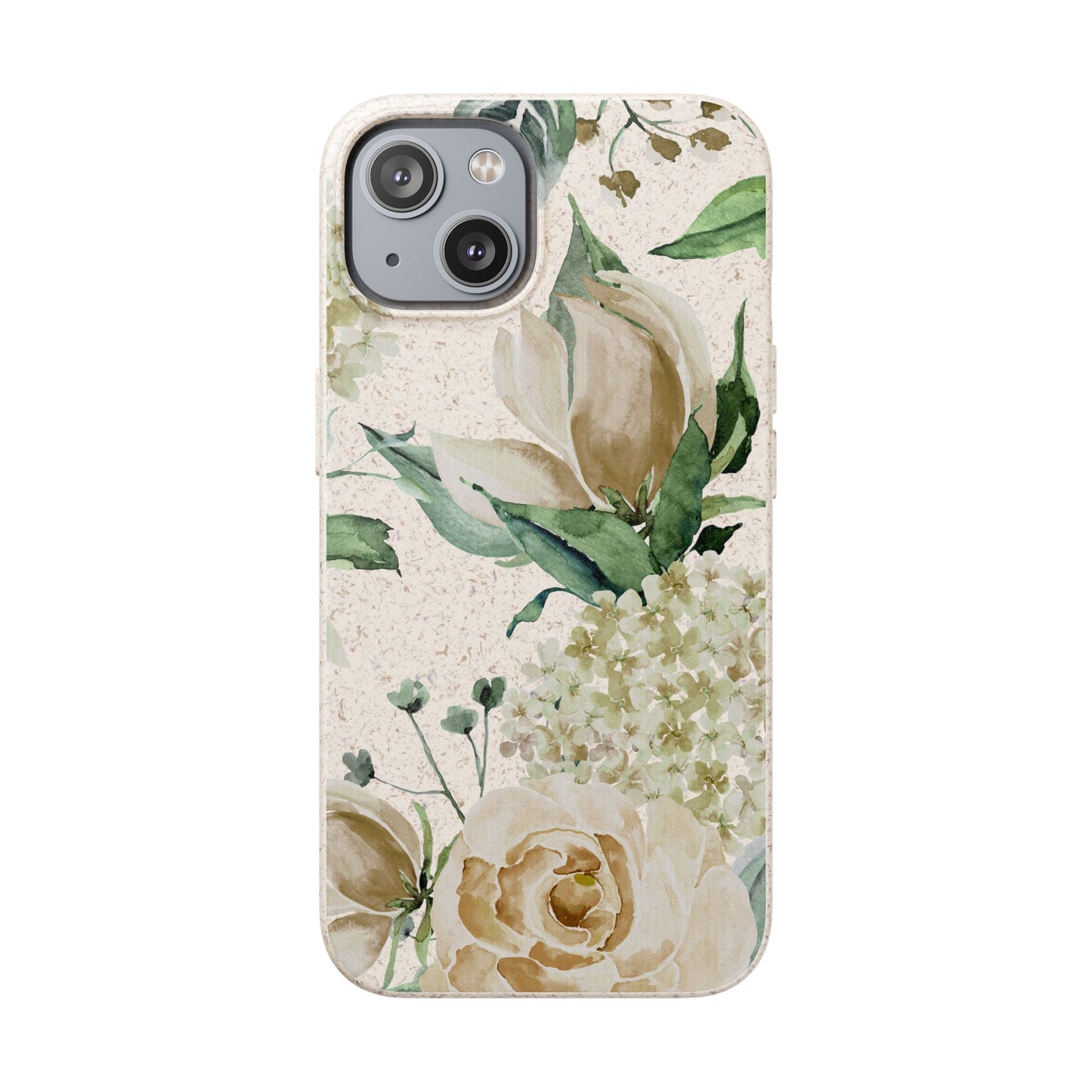 Splash of Rosé: Whimsical Watercolor Roses Bouquet Eco-Friendly Biodegradable Phone Case