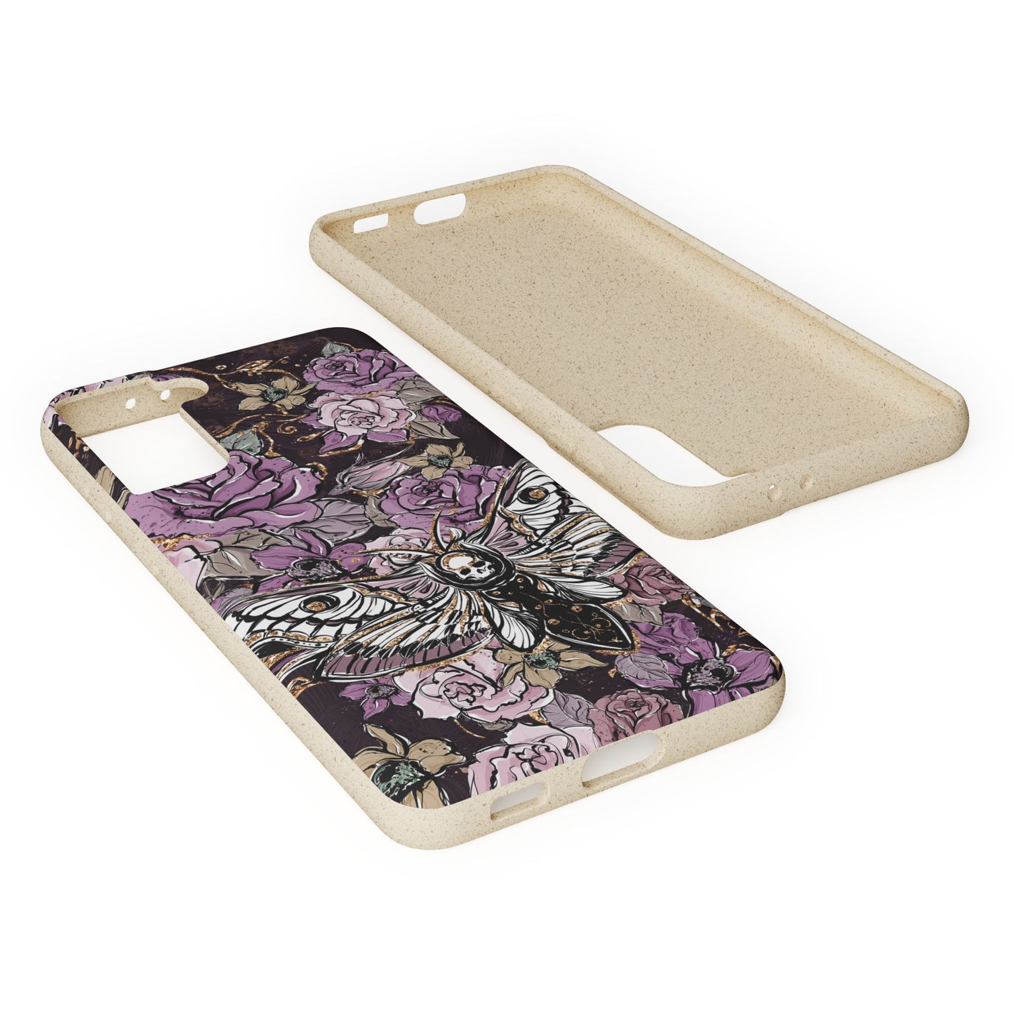 Gilded Shadows: Elegance in the Macabre Dusk's Embrace Eco-Friendly Biodegradable Phone Case