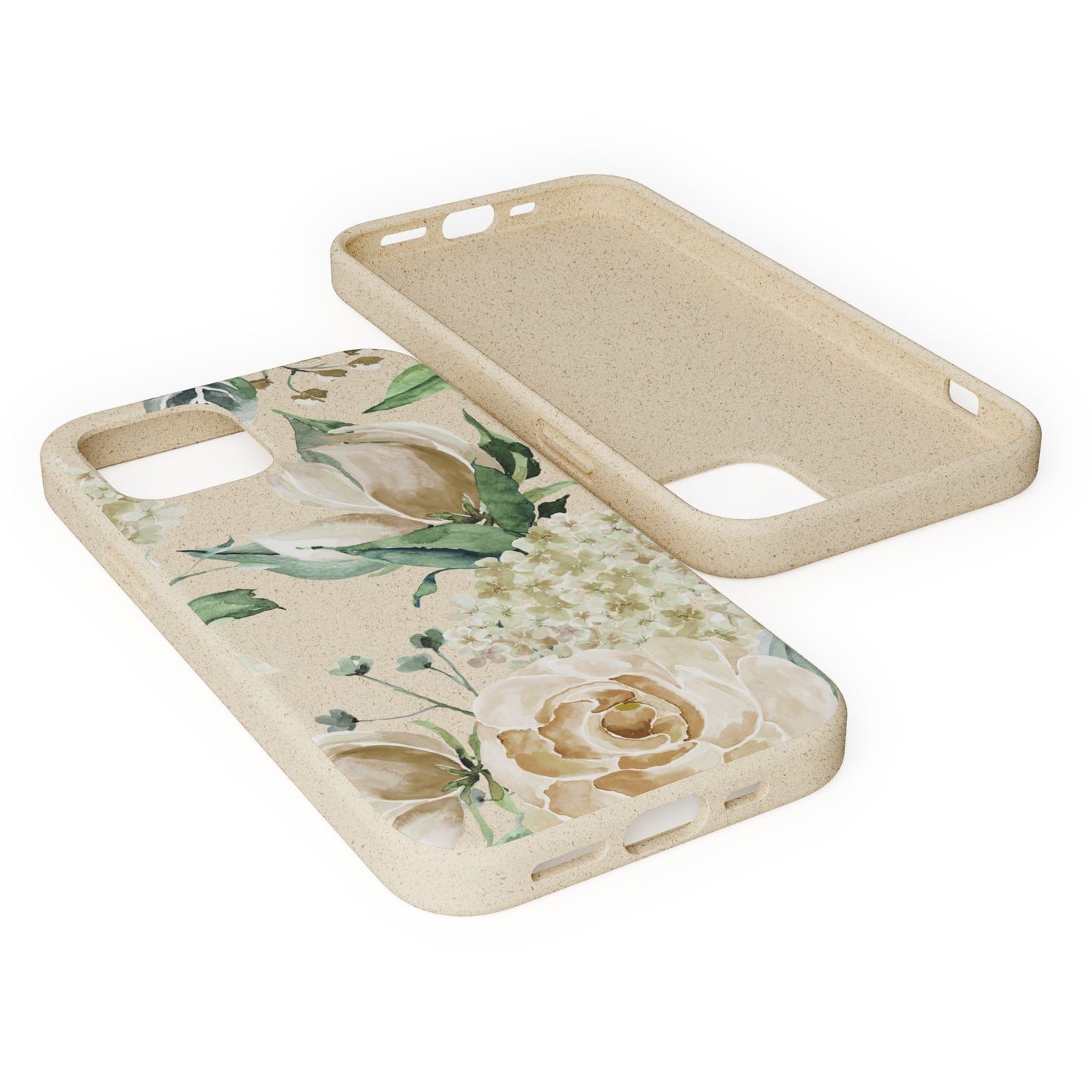 Splash of Rosé: Whimsical Watercolor Roses Bouquet Eco-Friendly Biodegradable Phone Case