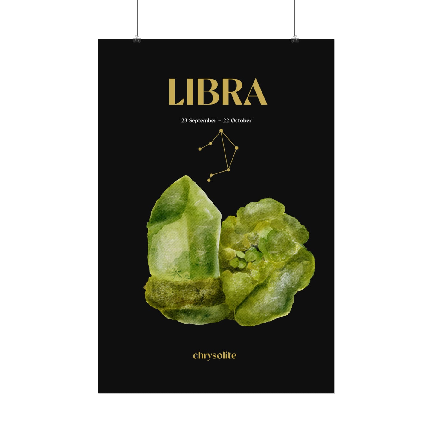 Libra Birthstone Poster