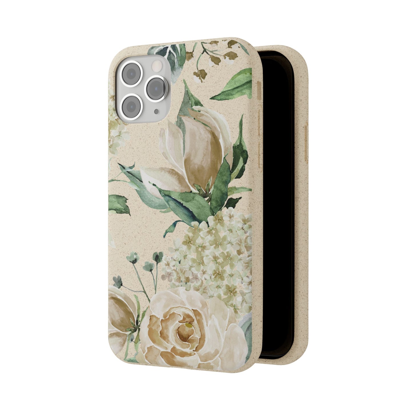 Splash of Rosé: Whimsical Watercolor Roses Bouquet Eco-Friendly Biodegradable Phone Case