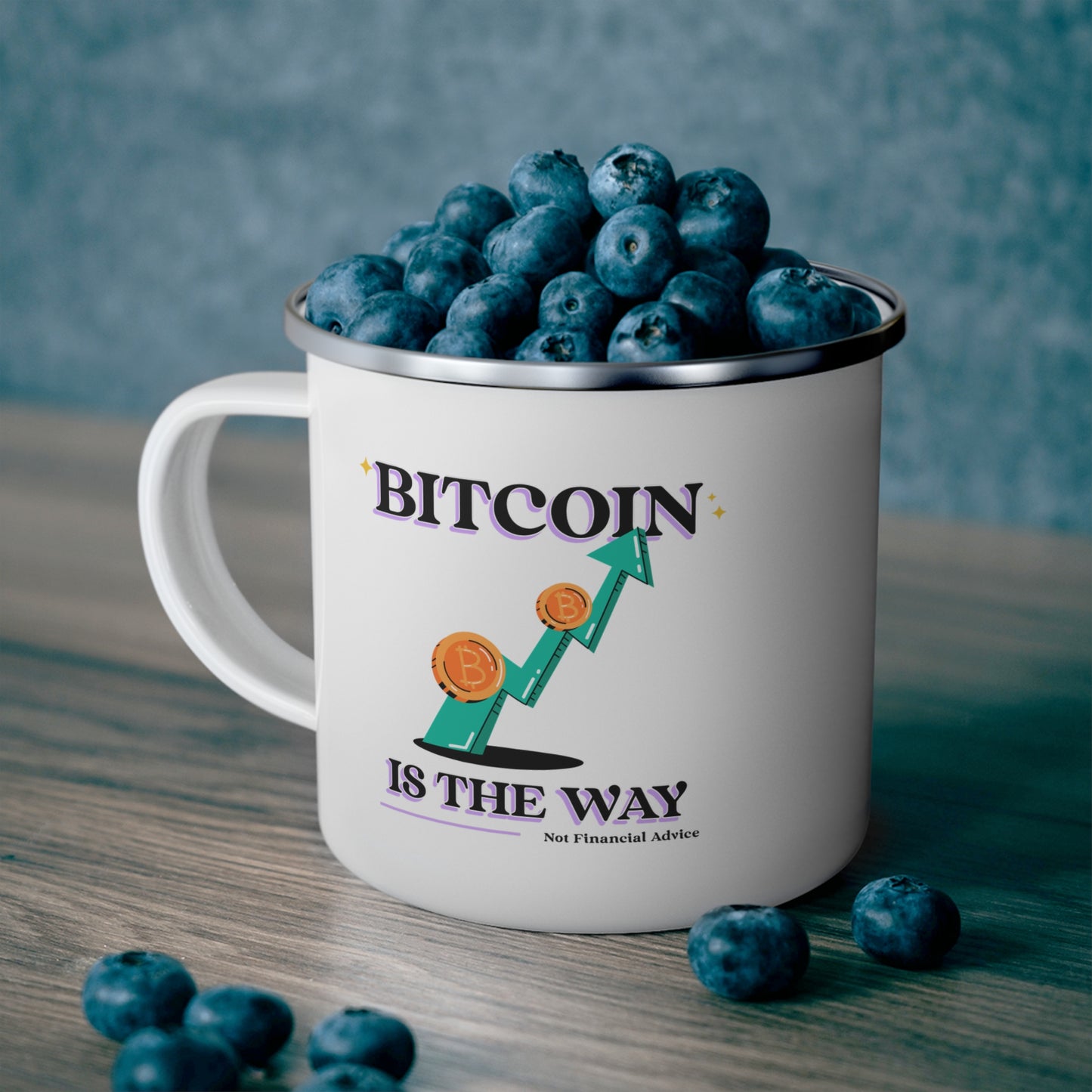 Bitcoin is the Way Enamel Camping Mug