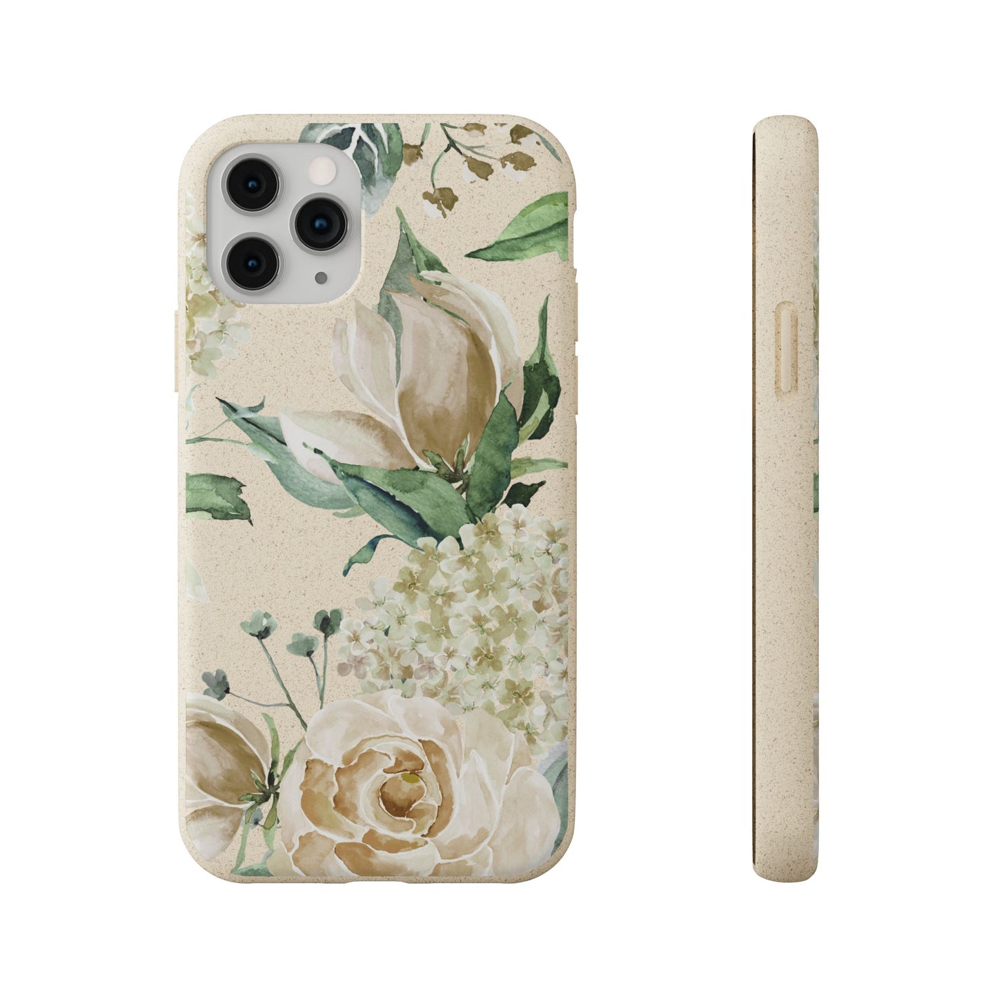 Splash of Rosé: Whimsical Watercolor Roses Bouquet Eco-Friendly Biodegradable Phone Case