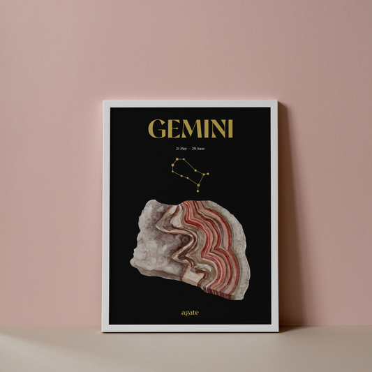 Gemini Birthstone Poster