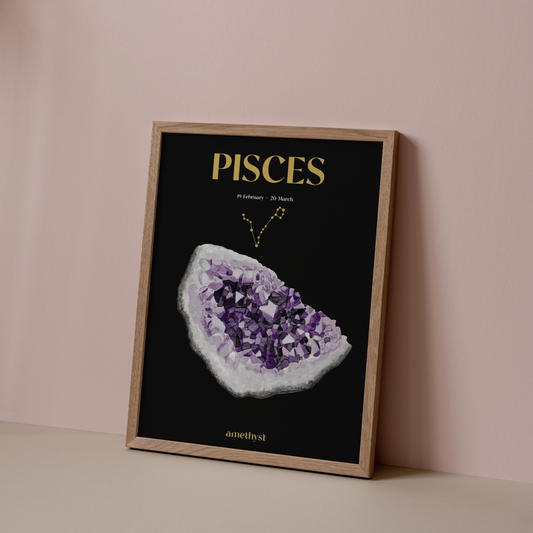 Pisces Birthstone Poster