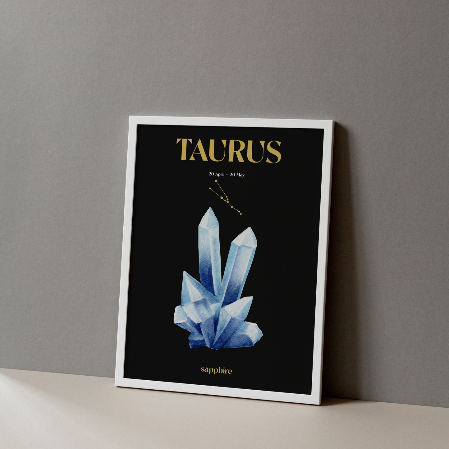 Taurus Birthstone Poster