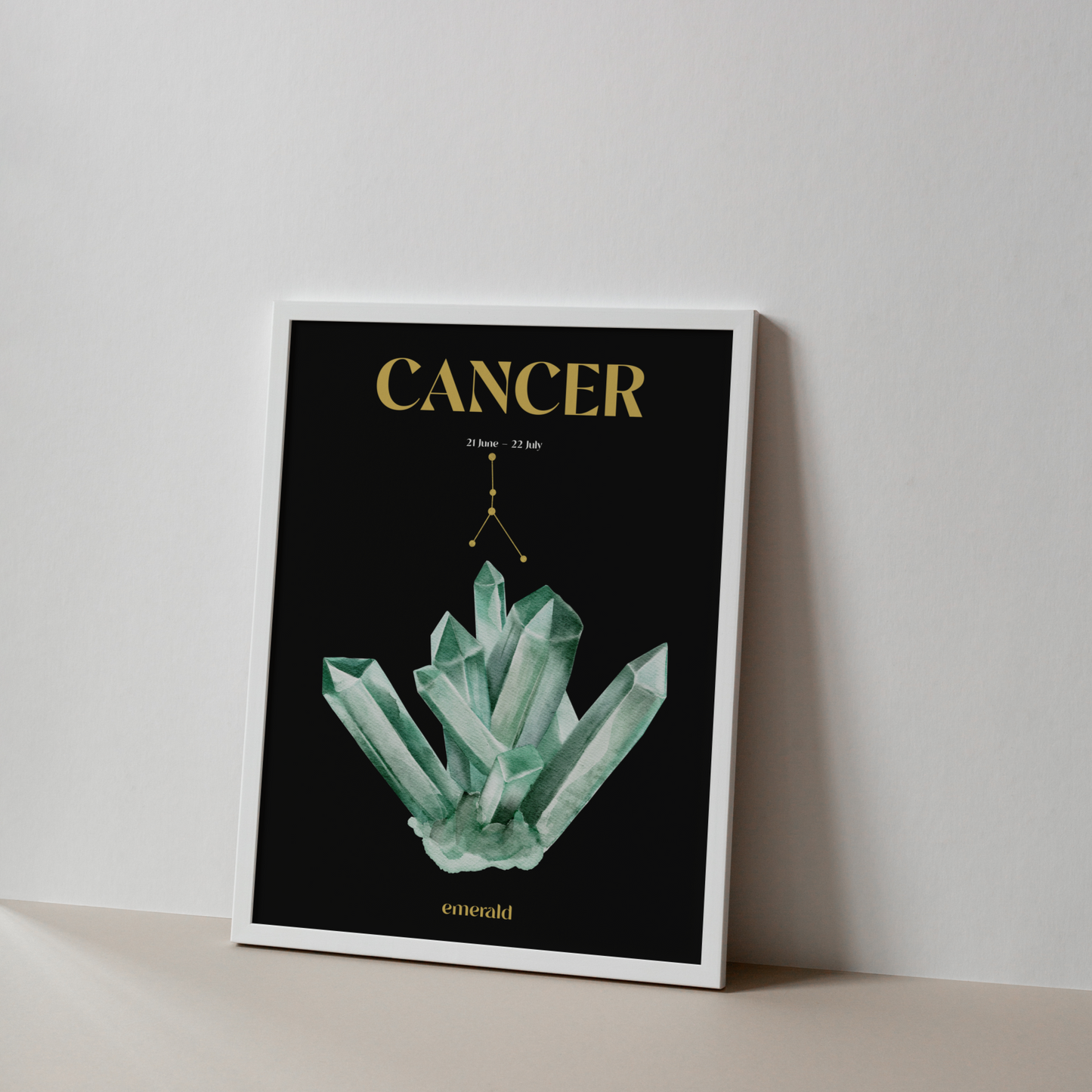 Cancer Birthstone Poster