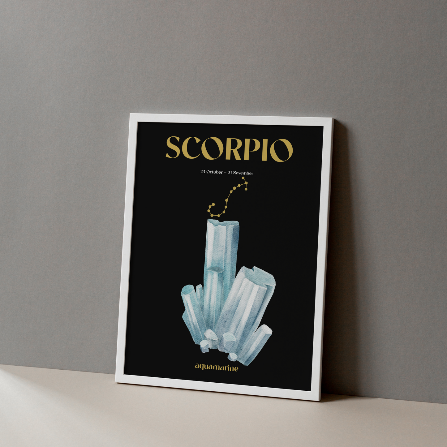 Scorpio Birthstone Poster