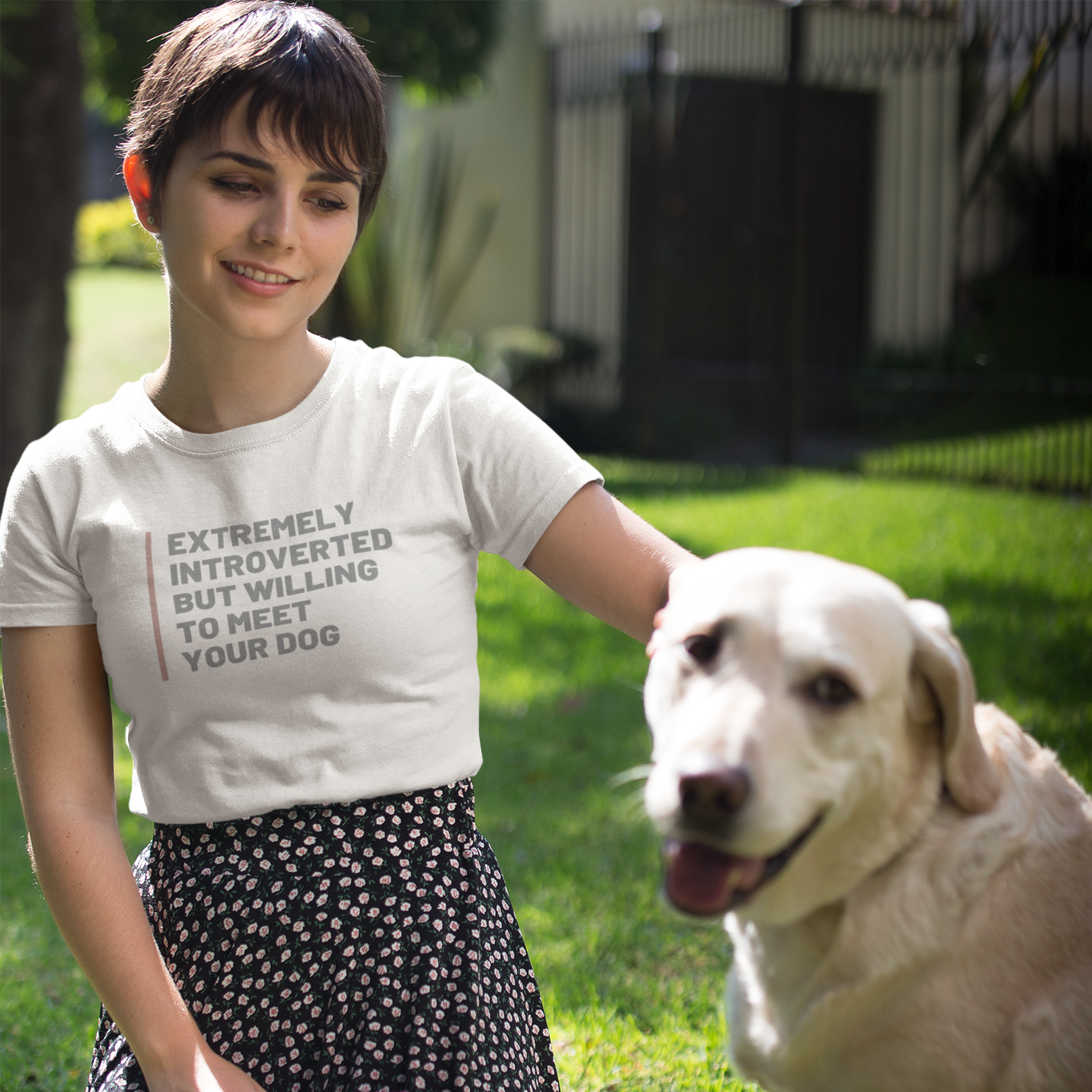 Introverted Willing to Meet Dogs Tee