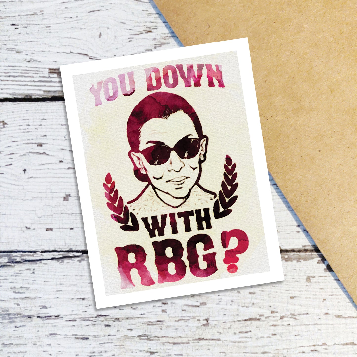 Down with RBG Note Cards