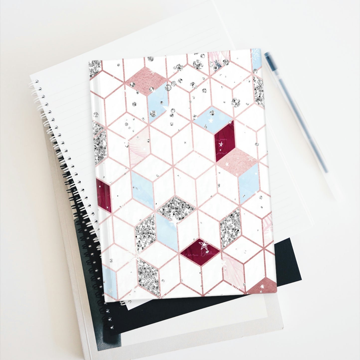 Glitter Cubes Journal - Ruled Line