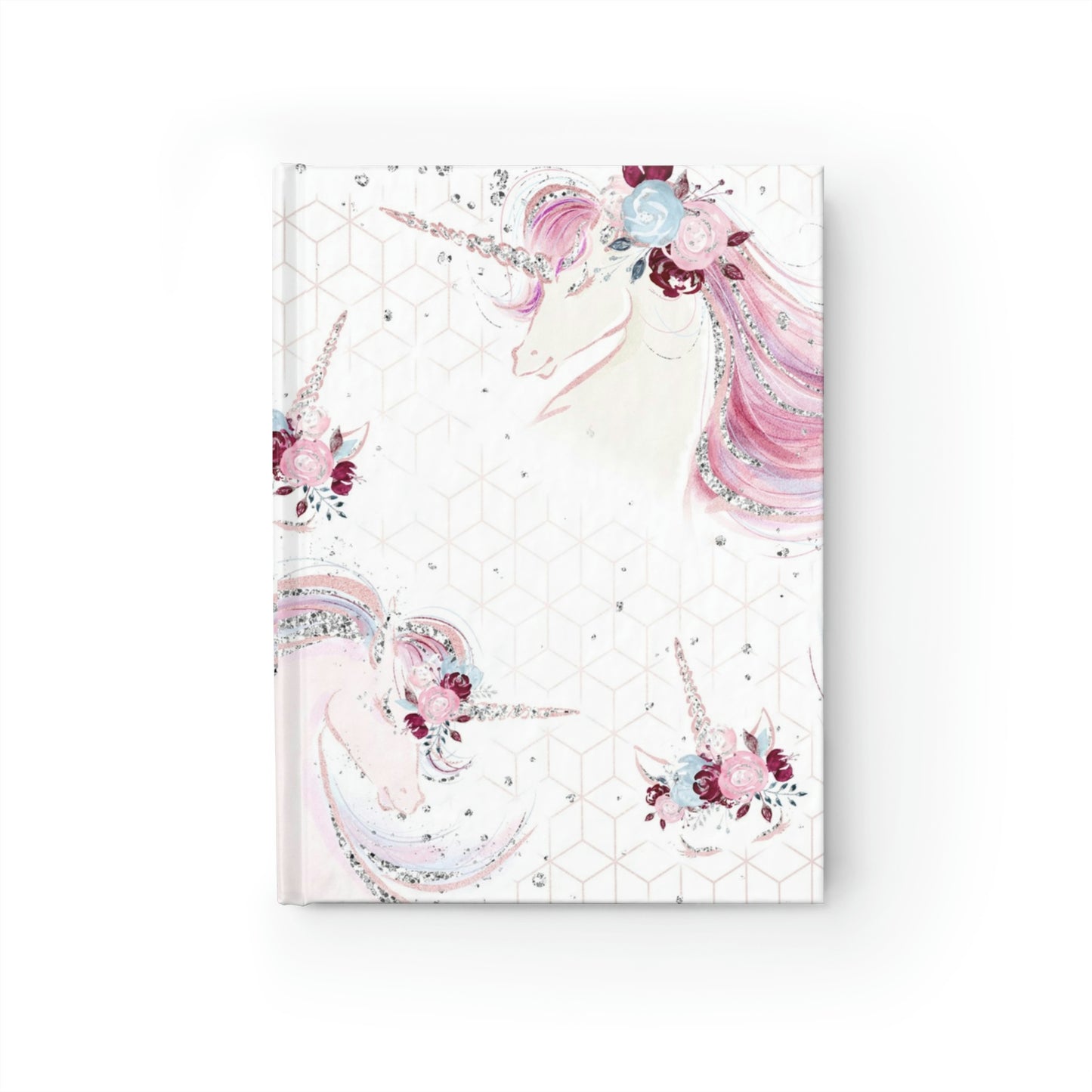 Rose Gold Unicorns Journal - Blank